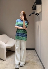 ÁO THUN LOUIS VUITTON DRAWS MONOGRAM (DARK NIGHT BLUE)