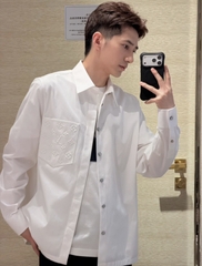 ÁO SƠ MI LOUIS VUITTON POCKET (WHITE)