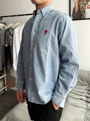 ÁO SƠ MI AMI PARIS CHEMISE HEART (BLUE DENIM)
