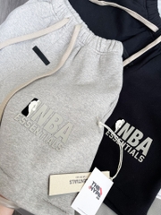 QUẦN NGẮN FOG ESSENTIALS NBA SS25 BLACK LOGO (GREY)