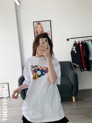 DREW TEE - Áo Drew Billiards (White) [Mirror Quality]
