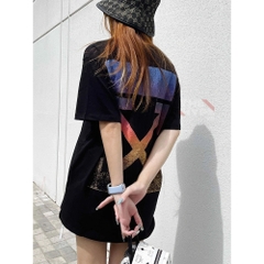 OFF-WHITE TEE - Áo Thun OW Gradient Arrows (Black) [Mirror Quality]