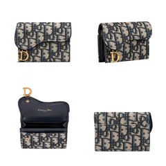 Card Holder Dior Oblique Flap Saddle 1 Gusset [Mirror Quality]