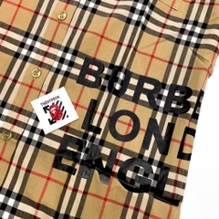Áo Sơ mi tay ngắn Burberry vintage check oversized [Mirror Quality]