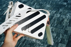 OFF-WHITE BAG - Túi Oblique Stripes (White) [Mirror Quality]