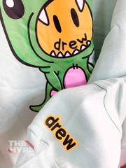 DREW SWEATER - Áo Tay Dài Drew Cartoon Dinosaur (Mint) [Mirror Quality]