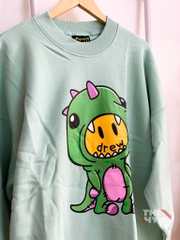 DREW SWEATER - Áo Tay Dài Drew Cartoon Dinosaur (Mint) [Mirror Quality]