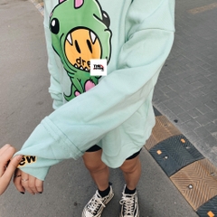 DREW SWEATER - Áo Tay Dài Drew Cartoon Dinosaur (Mint) [Mirror Quality]