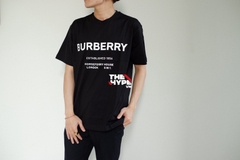 BURBERRY TEE - Áo BBR Horseferry Print Cotton (Black) [Mirror Quality]
