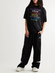 BALENCIAGA TEE - Áo Blcg Language (Black) [Mirror Quality]