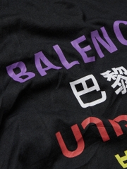 BALENCIAGA TEE - Áo Blcg Language (Black) [Mirror Quality]