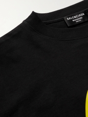 BALENCIAGA TEE - Áo Blcg Drip Peace (Black) [Mirror Quality]