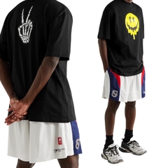 BALENCIAGA TEE - Áo Blcg Drip Peace (Black) [Mirror Quality]