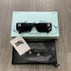 OFF-WHITE GLASSES- Kính Off-white Rectangular Arthur (Black) [Mirror Quality]