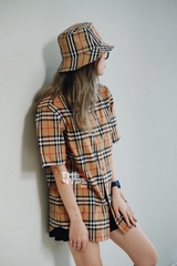 BURBERRY SHIRT - Áo Sơ mi tay ngắn BBR Beige Jameson [Mirror Quality]