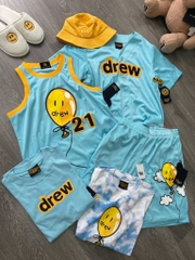 DREW TEE - Áo thun Drew Joy ss Cloud (White Blue) [Mirror Quality]
