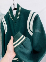 SAINT LAURENT TEDDY JACKET - Áo khoác SLP Teddy Green [Mirror Quality]