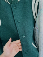 SAINT LAURENT TEDDY JACKET - Áo khoác SLP Teddy Green [Mirror Quality]