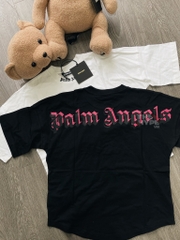 PALM ANGELS TEE - Áo PA double logo black [Mirror Quality]