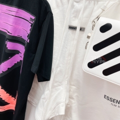 OFF-WHITE TEE - Áo thun Off white fuchsia marker (Black) [ Mirror Quaility ]