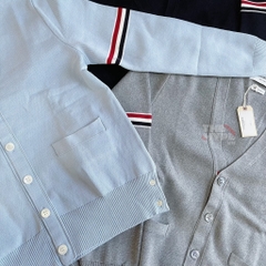 THOM BROWNE CARDIGAN - Áo khoác TB Milano Stitch Stripe Armband (Baby Blue) [Mirror quality]