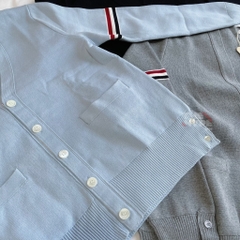 THOM BROWNE CARDIGAN - Áo khoác TB Milano Stitch Stripe Armband (Baby Blue) [Mirror quality]