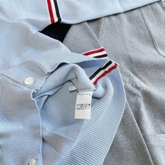 THOM BROWNE CARDIGAN - Áo khoác TB Milano Stitch Stripe Armband (Baby Blue) [Mirror quality]