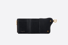 DIOR WALLET - Ví Dior Saddle Lotus Oblique Jacquard (Blue) [Mirror Quality]