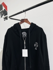 Chrome Hearts Zip Hoodie - Áo Zip Hoodie Chrome Hearts ( Black )