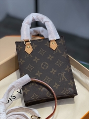 LOUIS VUITTON BAG - Túi LV Petit Sac Plat (Brown) [Mirror Quality]