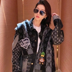 LOUIS VUITTON JACKET - Áo khoác LV Nigo Crazy Denim Monogram (Black) [Mirror Quality]