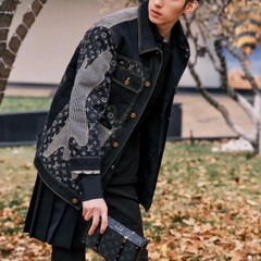 LOUIS VUITTON JACKET - Áo khoác LV Nigo Crazy Denim Monogram (Black) [Mirror Quality]
