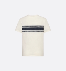 DIOR TEE - Áo Dior Blue Cotton Jersey (White) [Mirror Quality]
