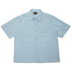DREW SHIRT - Áo Sơ Mi Drew House Coduroy (Baby Blue) [Mirror Quality]