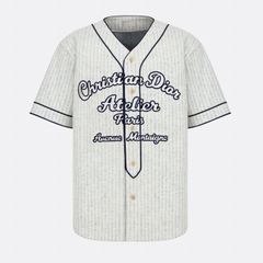 DIOR SHIRT- Áo Dior Baseball Atelier (Grey) [Mirror Quality]