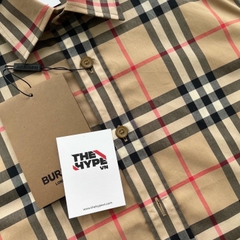 BURBERRY SHIRT - Áo Sơ mi tay ngắn BBR Beige Jameson [Mirror Quality]
