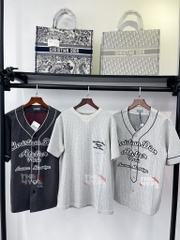 DIOR SHIRT- Áo Dior Baseball Atelier (Grey) [Mirror Quality]