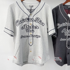 DIOR SHIRT- Áo Dior Baseball Atelier (Grey) [Mirror Quality]