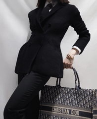 Túi Dior Large Oblique Embroidery Tote (Black) [Mirror Quality]