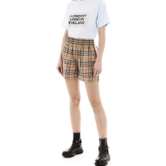 BURBERRY SHORTS - Quần Shorts BBR Side stripe (White) [Mirror Quality]