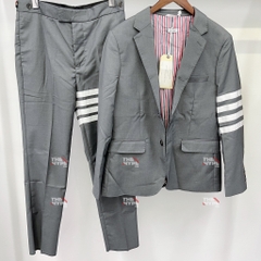 THOM BROWNE BLAZER - Áo BLAZER TB 4 Bar (Grey) [Mirror quality]