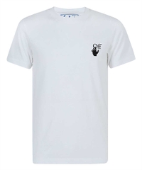 OFF-WHITE TEE - Áo thun Off white fuchsia marker (White) [Mirror Quality]
