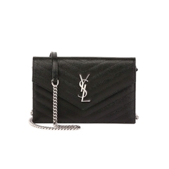 SAINT LAURENT CROSSBODY BAG - Túi YSL ENVELOPE CHAIN EMBOSSED ( Black) - [Mirror Quality]ví