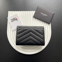 Ví Ngắn YSL Small ENVELOPE CHAIN EMBOSSED ( Black) [Mirror Quality]