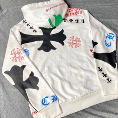 CHROME HEARTS HOODIE - Áo Nỉ CH Stencil Matty Boy (White) [MIRROR QUALITY]