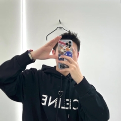 CELINE HOODIE - Áo Celine Lucky Lover (Black) [Mirror Quality]