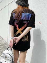 OFF-WHITE TEE - Áo Thun OW Gradient Arrows (Black) [Mirror Quality]