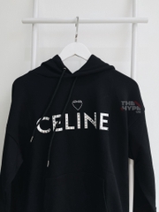 CELINE HOODIE - Áo Celine Lucky Lover (Black) [Mirror Quality]