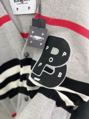 BURBERRY CARDIGAN - Áo Khoác BBR Icon Stripe Intarsia Wool (Brown) [Mirror Quality]