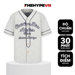 DIOR SHIRT- Áo Dior Baseball Atelier (Grey) [Mirror Quality]